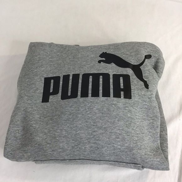 New Puma Essentials Fleece Hoody Pullover  Gray - Picture 8 of 8